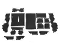 Alfombra Antideslizante Alfombrilla Antideslizante Ranura Puerta Coche Cajas Almacenamiento Vasos Agua 19 Uds para CR-V 6. ª Generación 2023 2024 2025(Bianco)