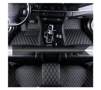 Alfombra Antideslizante Alfombrillas Cuero Coche para Dodge para Journey 2009-2014 Accesorios Alfombrilla Interior Alfombra Goma(Beige Negro)