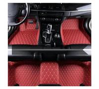 Alfombra Antideslizante Alfombrillas Cuero Coche para Dodge para Journey 2009-2014 Accesorios Alfombrilla Interior Alfombra Goma(Granate)