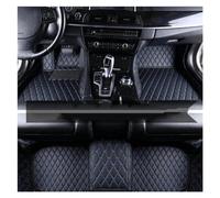 Alfombra Antideslizante Alfombrillas Cuero Coche para Dodge para Journey 2009-2014 Accesorios Alfombrilla Interior Alfombra Goma(Azul Negro)