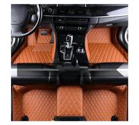Alfombra Antideslizante Alfombrillas Cuero Coche para Dodge para Journey 2009-2014 Accesorios Alfombrilla Interior Alfombra Goma(Marrón)