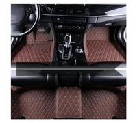 Alfombra Antideslizante Alfombrillas Cuero Coche para Dodge para Journey 2009-2014 Accesorios Alfombrilla Interior Alfombra Goma(Marron Oscuro)