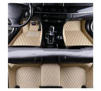 Alfombra Antideslizante Alfombrillas Cuero Coche para Dodge para Journey 2009-2014 Accesorios Alfombrilla Interior Alfombra Goma(Beige)