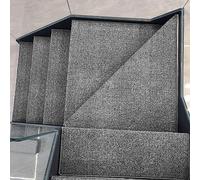 Alfombra antideslizante autoadhesiva, paquete de 13 alfombrillas de sisal gris para niños, personas mayores y mascotas, fácil de instalar, seguro primero