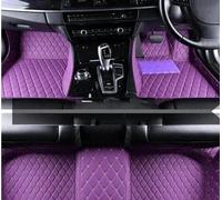Alfombra Antideslizante Car Floor Mat For Fiat 124 For Spider For Type 348 2017-2019 Waterproof Mats Accessories Alfombra Goma(Púrpura,RHD)