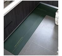 Alfombra antideslizante de PVC impermeable y resistente al aceite, lavable, color verde, 45 x 180 cm, ideal para entrada de cocina y comedor