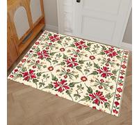 Alfombra Antideslizante El Mensaje fue transmitido a Hatu. - Alfombras Azulejos geométricos Lavable de Pelo Corto, Suave y Duradera - Ideal como Caminero Decorativo y Alfombra Moderna Beige