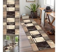 Alfombra antideslizante lavable para pasillo de cocina, 110 x 280 cm de largo, para entrada, comedor, lavandería y baño, elegante tapete para decoración del hogar