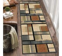 Alfombra antideslizante lavable para pasillo de cocina, 120 x 600 cm, moderna, larga, absorbente, para entrada, sala de estar y dormitorio, decoración elegante del hogar