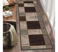 Alfombra antideslizante lavable para pasillo de cocina, 40 x 500 cm, moderna, larga, absorbente, para entrada, cocina, sala de estar y dormitorio, decoración elegante del hogar