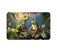 Alfombra Antideslizante Muchas Ranas Cantan En Las Ramas Lavable Baños Felpudo Entrada Antideslizante Pasillo Alfombra Absorbente 40X60Cm