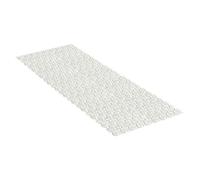 Tatay Alfombra bañera Piscis PVC antideslizante con ventosas antibacteriana Blanco Pergamón 97x36 cm
