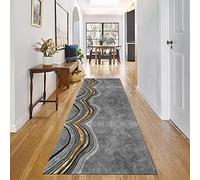 Alfombra antideslizante para pasillo - Camino largo y estrecho para entrada de cocina (60 x 300 cm) para pasillo y decoración del hogar, duradero, elegante, fácil de limpiar
