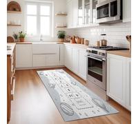 Alfombra antideslizante para sala de estar, antideslizante, con diseño de rayuela para niños, alfombra de área grande para dormitorio, cocina, entrada, pasillo, comedor, gris, lavable a máquina, suave