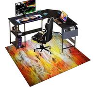 Alfombra Antideslizante Silla Gaming, Alfombrilla para Silla de Oficina Gaming, Protector Suelo Silla Ruedas, Alfombrilla de Protección para Suelos Duros, Tapete Protector de Suelo 80 x 120 cm