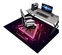 Alfombra Antideslizante Silla Gaming Protector Suelo Silla de Escritorio, Alfombrilla Protectora Suelo para Silla de Oficina, Alfombras Gaming Suelo, Tapete de Protección de Oficina 150 x 180 cm