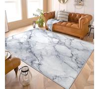 Alfombra Antideslizante y Lavable 80x150 cm PatróN de Textura de MáRmol Alfombra Moderna de Pelo Corto, Alta Densidad Gris Suave y Agradable, para Salón, Sala de Estar y Dormitorio