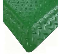 Alfombra Antifatiga Alfombrillas Antideslizantes y Anti Fatiga con Diseño de Placa Diamantada, Alfombrilla Ergonómica Acolchada Impermeable para Estar de Pie(Green,50x180cm (19 11/16 x 70 7/8"))