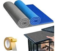Alfombra Antiruido De Coil Grueso, Alfombra Antideslizante para Reducir Ruido De Lluvia en Toldos, Alfombra Acústica para Lluvia, Ideal para Techos y Equipos Metálicos(Gray,1.2x7m(47.2x275.5in))