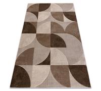Alfombra ARCANA 0822 beige / marrón claro geométrica moderna 240x330 cm