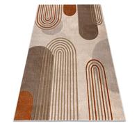 Alfombra ARCANA 2162 crema / naranja geométrica moderna 240x330 cm