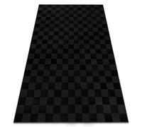 Alfombra AURA EB112 negro / antracita - Tablero de ajedrez estructural moderna 240x330 cm