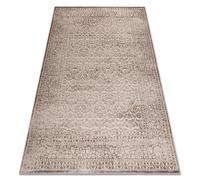 Alfombra AURA J1361 beige - Marco adorno estructural moderna 160x220 cm