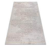 Alfombra AURA J1361 crema - Marco adorno estructural moderna 80x150 cm