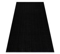 Alfombra AURA J1852A negro / antracita - Pauta estructural moderna 180x270 cm