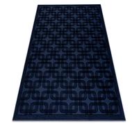 Alfombra AURA J2556A azul oscuro - Geométrica estructural moderna 160x220 cm