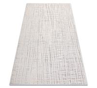 Alfombra AURA J2557A crema / gris claro - Pauta estructural moderna 240x330 cm