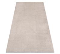 Alfombra AURA J2624A beige - Geométrica estructural moderna 140x190 cm