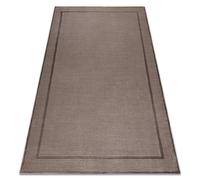 Alfombra AURA J2659A beige obscuro vision / beige - Marco líneas estructural moderna 160x220 cm