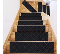 Alfombra autoadhesiva antideslizante para peldaños - Paquete de 15 alfombras antideslizantes de 8 x 30 pulgadas para niños, mascotas y personas mayores - Safe Home ase Protect & Det Pad