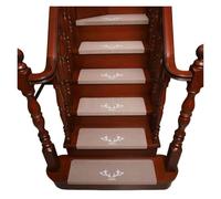 Alfombra autoadhesiva para escaleras Alfombra autoadhesiva for escalones de escaleras que brilla en la oscuridad, antideslizante, for interiores, decoración del hogar(Antler camel,55x21x4cm 7piece)