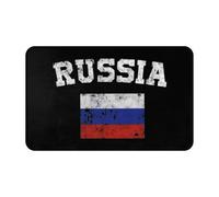 Alfombra Bandera De Rusia Banderas Rusas Fino Felpudo Absorbentes Alfombrilla para Entrada para Cocina Jardín Pasillo 60X40Cm