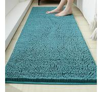 Alfombra Baño Antideslizante ultraabsorbentes Alfombra de Entrada tapete for atrapar Suciedad Perros Patas y Zapatos mojados Lavable a máquina(Blue-B,60 x 180 cm (23.6" x 70.9"))