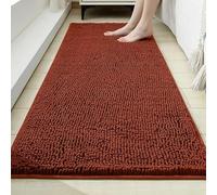 Alfombra Baño Antideslizante ultraabsorbentes Alfombra de Entrada tapete for atrapar Suciedad Perros Patas y Zapatos mojados Lavable a máquina(Red-B,60 x 240 cm (23.6" x 94.5"))