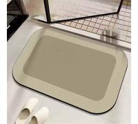 Alfombra Baño Diatomita Piedra Secado Rapido, Alfombrilla baño 100x160cm Antideslizante, Súper Absorbente, Diatomita, Lavable, Microfibra, Bath Mat para Cocina, Inodoro, Ducha, Bañera Square 3-1114