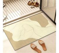 Alfombra Baño Diatomita Piedra Secado Rapido, Alfombrilla baño 160x230cm Antideslizante, Súper Absorbente, Diatomita, Lavable, Microfibra, Bath Mat para Cocina, Inodoro, Ducha, Bañera Retro 3-1286