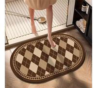 Alfombra Baño Diatomita Piedra Secado Rapido, Alfombrilla baño 60x90cm Antideslizante, Súper Absorbente, Diatomita, Lavable, Microfibra, Bath Mat para Cocina, Inodoro, Ducha, Bañera Autumn 3-578