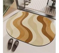 Alfombra Baño Diatomita Piedra Secado Rapido, Alfombrilla baño 70x120cm Antideslizante, Súper Absorbente, Diatomita, Lavable, Microfibra, Bath Mat para Cocina, Inodoro, Ducha, Bañera Orange 3-276