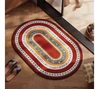 Alfombra Baño Diatomita Piedra Secado Rapido, Alfombrilla baño 70x120cm Antideslizante, Súper Absorbente, Diatomita, Lavable, Microfibra, Bath Mat para Cocina, Inodoro, Ducha, Bañera Red 3-1052