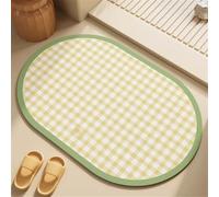 Alfombra Baño Diatomita Piedra Secado Rapido, Alfombrilla baño 80x140cm Antideslizante, Súper Absorbente, Diatomita, Lavable, Microfibra, Bath Mat para Cocina, Inodoro, Ducha, Bañera Sage 3-1136