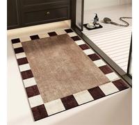Alfombra Baño Diatomita Piedra Secado Rapido, Alfombrilla baño 80x140cm Antideslizante, Súper Absorbente, Diatomita, Lavable, Microfibra, Bath Mat, Cocina, Inodoro, Ducha, Bañera Traditional 3-1154