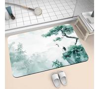 Alfombra Baño Diatomita Secado Rapido Piedra, Alfombrilla Ducha Antideslizante, Alfombra Cocina Super Absorbente Alfombras, Stone Bath Mat de Secado Rápido y Lavable Rug Landscape 160x230cm 2-1367