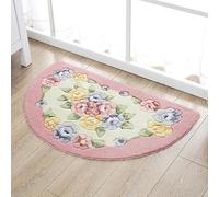 Alfombra Baño Flores Rosas Alfombras Baños Microfibra Alfombra Ducha Antideslizante Alfombrilla Baño Rápida Absorción del Agua Alfombra de Baño Ultra Suave Lavable a Máquina60×90cm