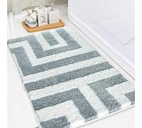 Alfombra Baño Graffiti Gris Claro Alfombrilla Baño Microfibra Bath Mat Antideslizante Alfombra Ducha Secado Rapido Gruesa Agua Absorbente Bathroom Mat Suave Carpete 40x60cm