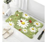 Alfombra Baño Insecto Verde Olivo Alfombra Ducha Antideslizante Lavable Tapetes para Pasillo Dormitorio Entrada Alfombrilla Baño Antideslizante para Salir de la Ducha (40x60cm)