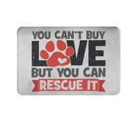Alfombra Baño No Puedes Comprar El Amor, Pero Puedes Rescatarlo. Amante De Los Perros Y Las Mascotas. Alfombra Entrada Secado Rápido Felpudo Entrada Antideslizante Alfombrilla Baño 40X60Cm
